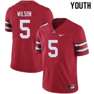 NCAA Ohio State Buckeyes Youth #5 Garrett Wilson Red Nike Football College Jersey PKB3745SG